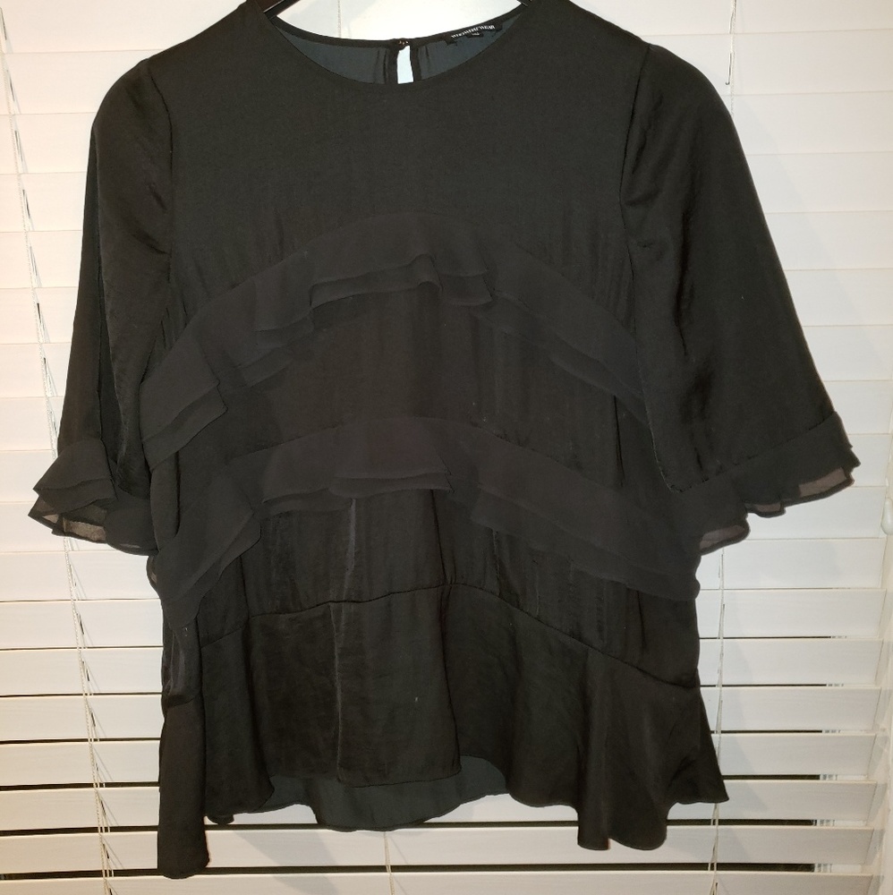Layered ruffle top